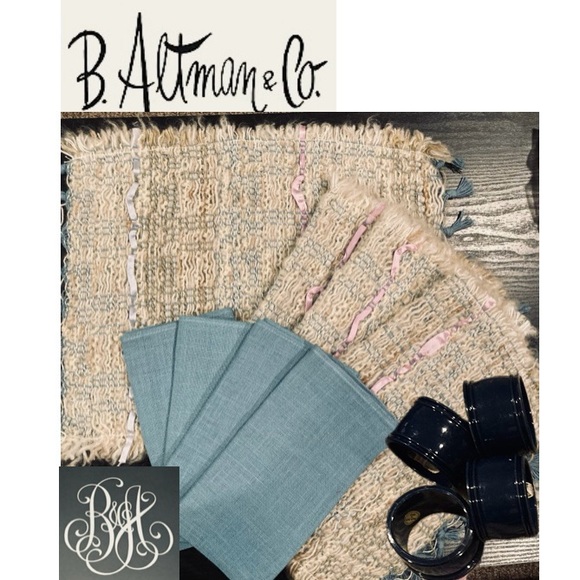 NWT Made for B Altman Fifth Avenue New York Placements, Napkins, Napkin Rings, - Picture 1 of 16